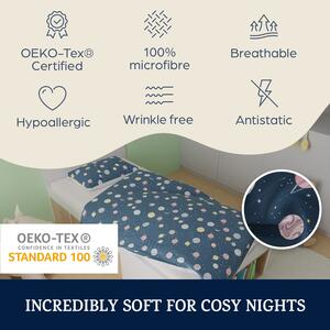 Sleepwise, Soft Wonder Kids-Edition, lenjerie de pat, 135 x 200 cm, 50 x 75, respirabil, microfibră