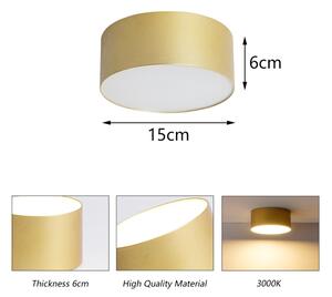 BRILAGI - LED Plafonieră de exterior FORIS LED/20W/230V diam. 15 cm auriu IP44
