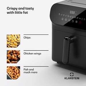 Klarstein AeroCrisp 6 Digital, friteuză cu aer cald, 1700 W, 6 litri, 12 programe, control tactil