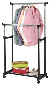 Suport metalic mobil dublu - 140 cm