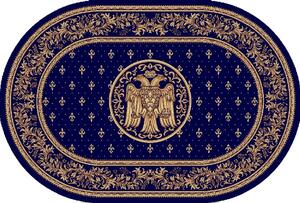 Covor Lotos, Model Bisericesc, 15077, Oval, Albastru, Diverse Dimensiuni, 1800 gr mp
