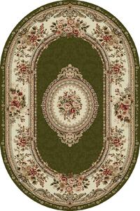 Covor Clasic, Lotos 571, Verde, Oval, Diverse Dimensiuni, 1800 gr mp