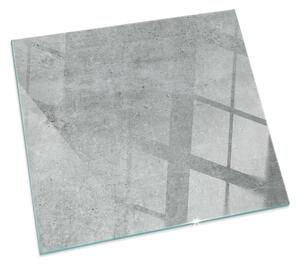 Sticlă dreptunghiulară sub sobă Model de beton brut