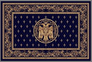 Covor Lotos, Model Bisericesc, 15077, Albastru, Diverse Dimensiuni, 1800 gr mp