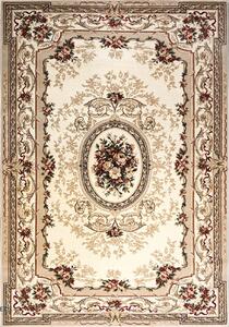 Covor Clasic, Lotos 568, Crem Bej, Diverse Dimensiuni, 1800 gr mp