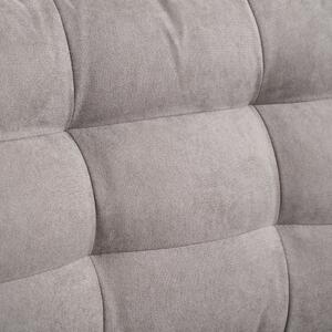 Canapea Extensibila pe Colt cu 3 Locuri si Compartiment de Depozitare, Tapiterie Efect In, Spatar cu perne 217x134x85cm, Gri HOMCOM | Aosom RO