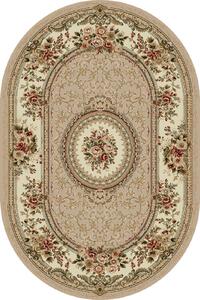 Covor Clasic, Lotos 571, Bej Crem, Oval, Diverse Dimensiuni, 1800 gr mp