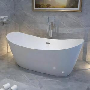 Cada Freestanding Ovala, BT5910, Acril, Dimensiune 170x80cm, Culoare Alb