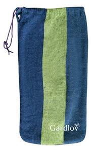 Hamac dublu cu suport metalic, multicolor, 200x150 cm, greutate maxima 200 kg, husa depozitare inclusa