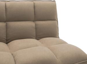 Canapea extensibila 3 locuri Rebel cu material textil de culoare bej-maro 189x92x82cm