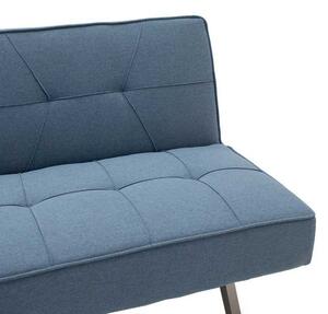 Canapea extensibila 3 locuri Travis cu material textil de culoare albastru deschis 175x83x74cm