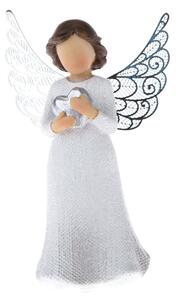 Statuetă de înger Dakls Heart, înălțime 12 cm