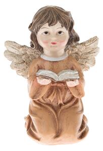 Statuetă înger cu carte Dakls, înălțime 10,5 cm