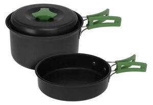 Set de oale din aluminiu Redcliffs din 2 piese cumâner din plastic, verde