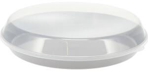 Castron de servit EH din plastic cu capac 35,5 x8,5 cm, gri