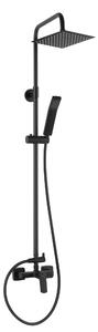 Ferro Vitto VerdeLine set de duș perete cu duș de ploaie negru NP81BVI7UVLBL