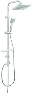 Ferro Squerto Lux set de duș perete cu duș de ploaie crom NP24