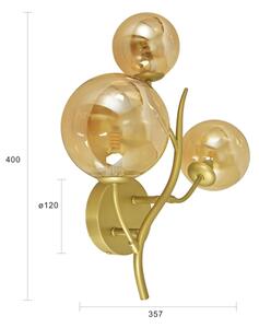 Aplică LED Brilagi MISTEL 3xG9/3W/230V auriu