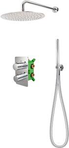 FDesign Stabilla set de duș ascuns cu termostat cu duș de ploaie crom FD1-TS07-7SET1-11