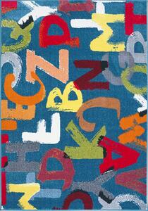 Covor Pentru Copii, Kolibri Litere, Multicolor, 120x170 cm, 2300 gr mp