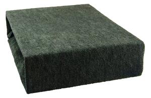 Cearșaf plușat 200x220 cm - negru
