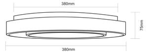 Plafonieră RGBW dimabilă BURRO LED/18W/230V Globo 41369-18 + telecomandă