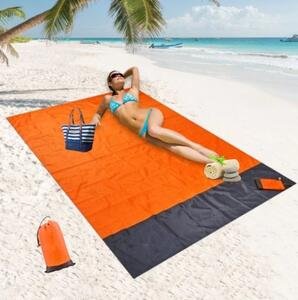 Pătură mare pentru plajă sau natură - portocalie