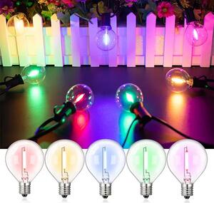 Lanț luminos colorat cu becuri LED - YARDBULBS