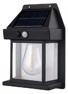 Solar Interaction 888 Lampă solară de perete pentru grădină - neagră