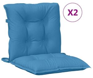 Perne scaun spătar mic 2 buc. melanj albastru 100x50x7cm textil