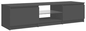 Comodă TV cu lumini LED, negru, 140x40x35,5 cm