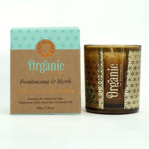 Organic Frankincense & Myrrh 200 g în sticlăcu folie de aur