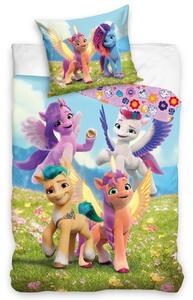 Lenjerie de pat din bumbac pentru copii My LittlePony New Generation, 140 x 200 cm, 70 x 90 cm