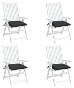 Perne de scaun, 4 buc., negru, 50x50x7 cm, textil oxford