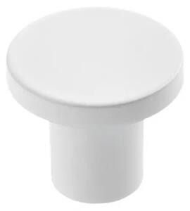 Buton mobila SPOT 24x21 mm, alb mat