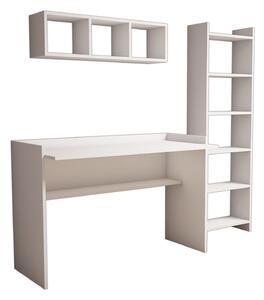 Set birou HERA, alb, PAL melaminat