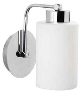 Lampa perete BALCOVA N-340, crom/alb, metal/sticla, 10x19x19 cm