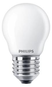 Set de 2 becuri LED Philips P45, soclu E27, 2,2W/230V, 2700K