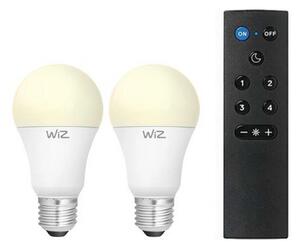 Set de 2 becuri LED dimabile A60 E27/9W/230V 2700K Wi-Fi + telecomandă - WiZ
