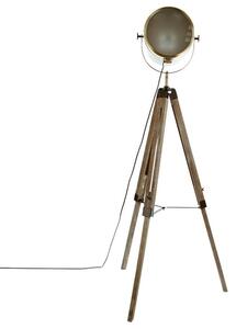 Lampadar reglabil Mads, E27 bronz-maro, 62.5x57x150 cm