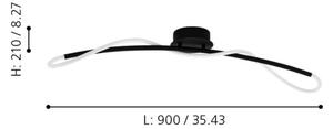 Eglo 99381 - Plafonieră LED EGIDONELLA LED/20W/230V