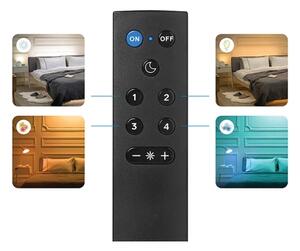 Set de 2 becuri LED RGBW reglabile A60 E27/9W/230V 2200-6500K Wi-Fi + telecomandă - WiZ