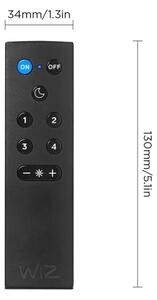 Set de 2 becuri LED RGBW reglabile A60 E27/9W/230V 2200-6500K Wi-Fi + telecomandă - WiZ