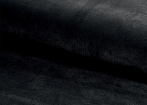 Scaun JILL, negru/argintiu, stofa catifelata/metal, 48x44x85 cm