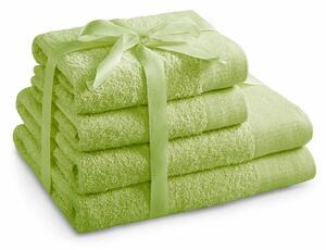 AmeliaHome Set de prosoape Amari verde deschis, 2 buc. 50 x 100 cm, 2 buc. 70 x 140 cm