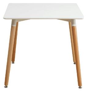 Masa DIDIER 4, alb/stejar, 70x70x74 cm
