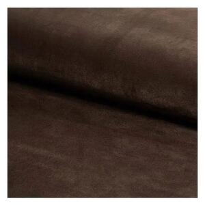 Scaun MILA, stofa catifelata maro/negru, 45x41x86 cm