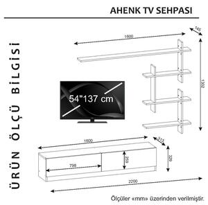 Comoda TV Ahenk - Alb