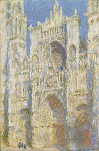 Reproducere Rouen Cathedral, West Facade, Sunlight, 1894, Claude Monet