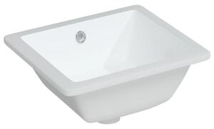 Chiuvetă de baie, alb, 36x31,5x16,5 cm, pătrată, ceramică